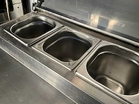 Rvs saladettekast/koeltafel diamond compact line salp2/d - afbeelding 9 van  12