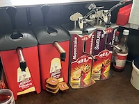 Rvs sausdispenser en 4 diverse sauspompen - afbeelding 3 van  3