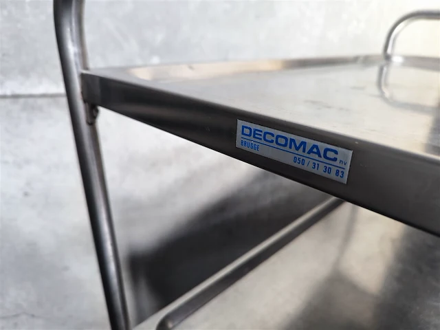 Rvs serveerwagen, decomac - afbeelding 2 van  3