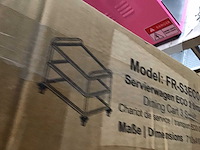 Rvs serveerwagen - afbeelding 1 van  2