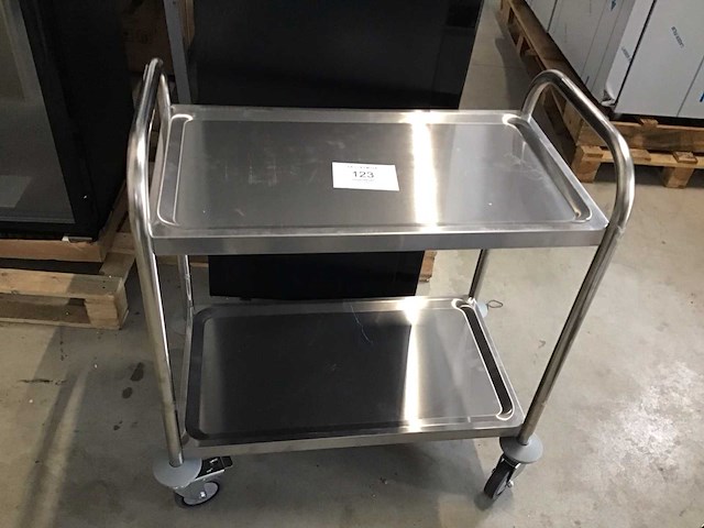 Rvs serveerwagen - afbeelding 2 van  5