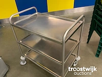 Rvs serveerwagen - afbeelding 4 van  4
