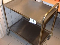 Rvs serveerwagentje - afbeelding 1 van  1