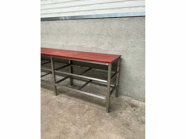 Rvs snijtafel met kunststof snijblad - afbeelding 3 van  3