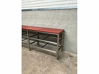 Rvs snijtafel met kunststof snijblad - afbeelding 3 van  3