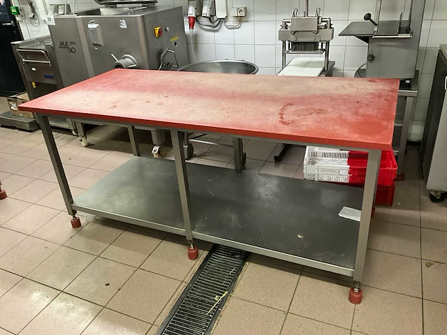Rvs snijtafel - afbeelding 1 van  4