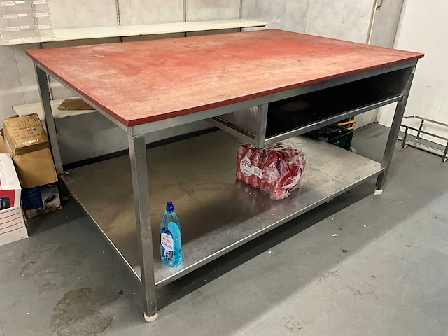 Rvs snijtafel - afbeelding 1 van  4