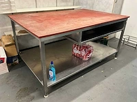 Rvs snijtafel - afbeelding 1 van  4