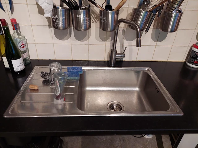 Rvs spoelbak incl arduinblad+ onderstel - afbeelding 2 van  6