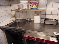 Rvs spoelbak/tafel - afbeelding 1 van  4