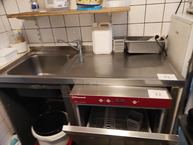 Rvs spoelbak/tafel - afbeelding 2 van  4