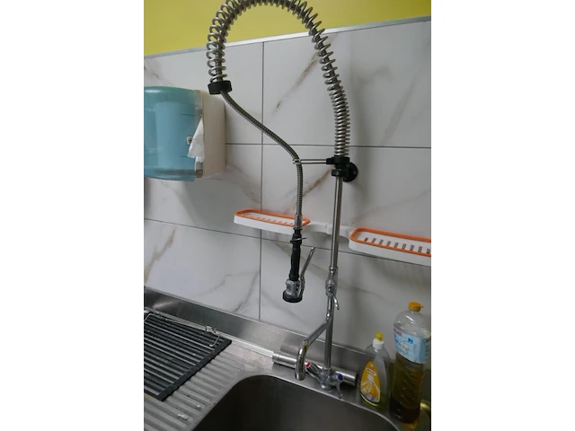 Rvs spoeltafel diamond + handwasser - afbeelding 2 van  4