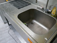 Rvs spoeltafel diamond + handwasser - afbeelding 3 van  4