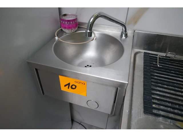Rvs spoeltafel diamond + handwasser - afbeelding 4 van  4