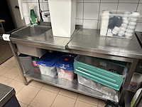 Rvs spoeltafel incl kraan - afbeelding 2 van  4