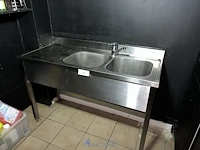 Rvs spoeltafel - afbeelding 1 van  3