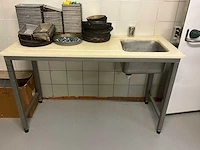 Rvs spoeltafel - afbeelding 1 van  5