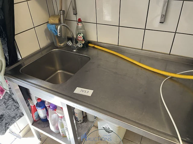 Rvs spoel/werktafel - afbeelding 2 van  4