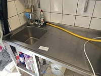 Rvs spoel/werktafel - afbeelding 2 van  4