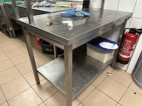 Rvs tafel + opbouw - afbeelding 3 van  3
