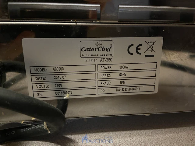 Rvs toaster caterchef - afbeelding 4 van  5