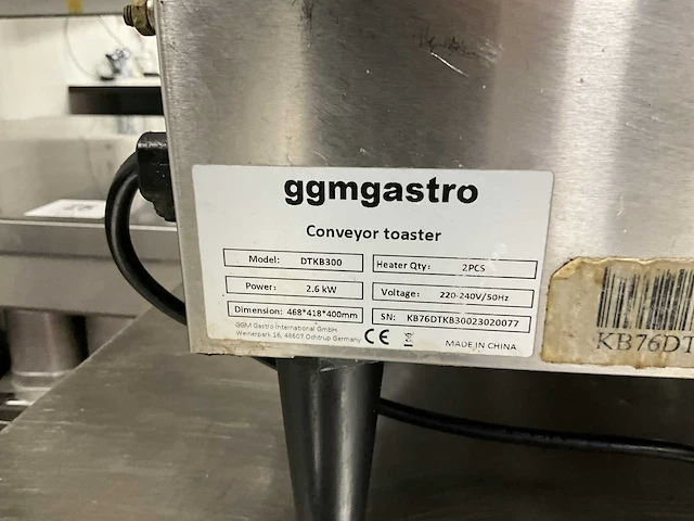 Rvs toaster ggm gastro dtkb300 - afbeelding 5 van  7