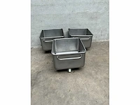 Rvs transportkar (3x) - afbeelding 2 van  4