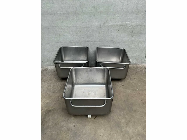 Rvs transportkar (3x) - afbeelding 4 van  4