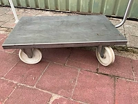 Rvs transportkar / plateauwagen - afbeelding 2 van  5