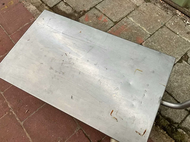 Rvs transportkar / plateauwagen - afbeelding 3 van  5