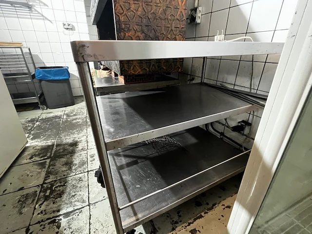 Rvs verrijdbare dienkar - afbeelding 3 van  3