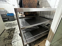 Rvs verrijdbare dienkar - afbeelding 3 van  3