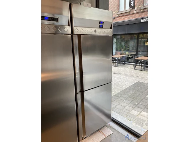 Rvs verrijdbare koel-/vriescombinatie diamond - afbeelding 1 van  5