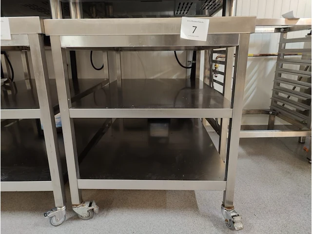 Rvs verrijdbare werkafel ggmgastro - afbeelding 2 van  4