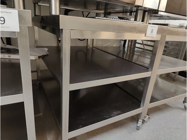 Rvs verrijdbare werkafel ggmgastro - afbeelding 2 van  4
