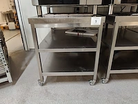 Rvs verrijdbare werkafel ggmgastro - afbeelding 1 van  4