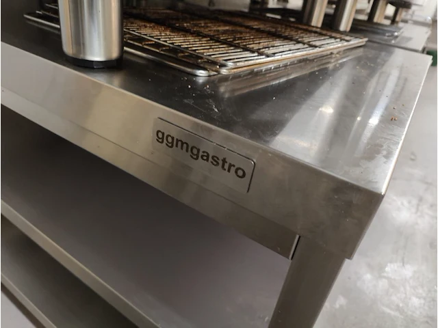 Rvs verrijdbare werkafel ggmgastro - afbeelding 3 van  4