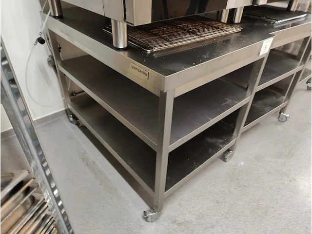 Rvs verrijdbare werkafel ggmgastro - afbeelding 4 van  4