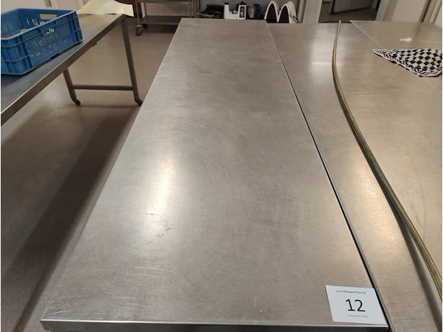 Rvs verrijdbare werkafel - afbeelding 2 van  4