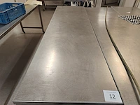 Rvs verrijdbare werkafel - afbeelding 2 van  4