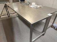 Rvs verrijdbare werkafel - afbeelding 1 van  5