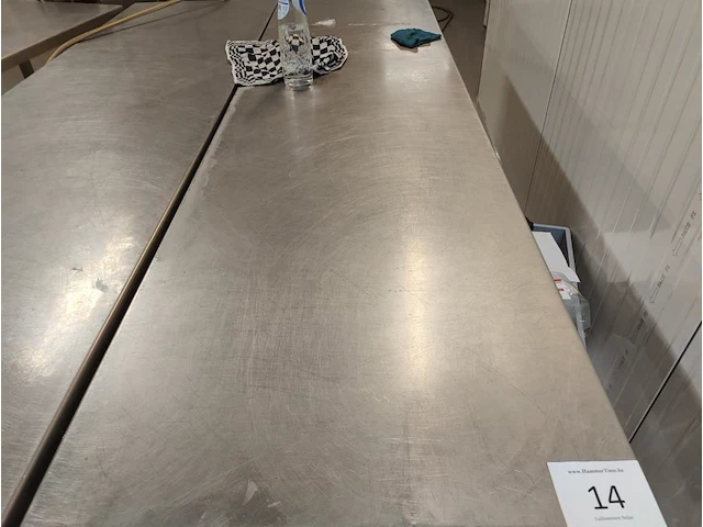 Rvs verrijdbare werkafel - afbeelding 2 van  5