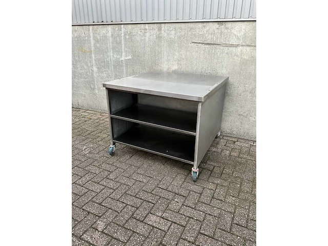 Rvs verrijdbare werktafel - afbeelding 3 van  3