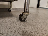 Rvs verrijdbare werktafel - afbeelding 2 van  5