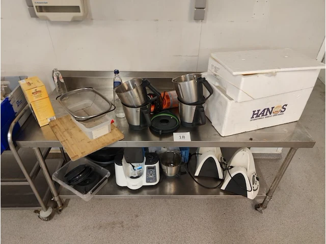 Rvs verrijdbare werktafel - afbeelding 5 van  5