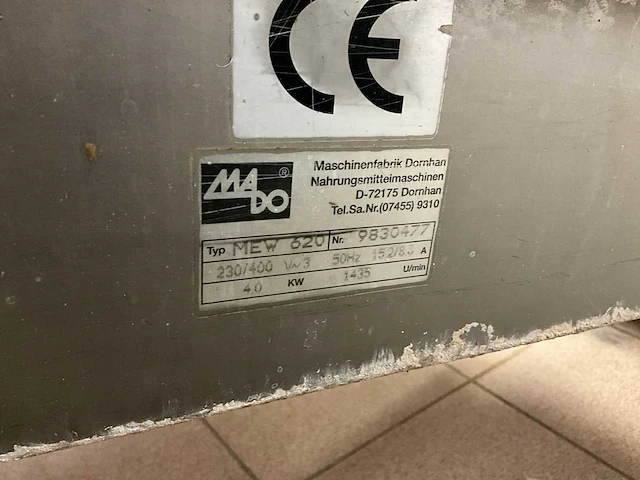Rvs vleesmengmolen mado ultra mew 620 - afbeelding 7 van  8