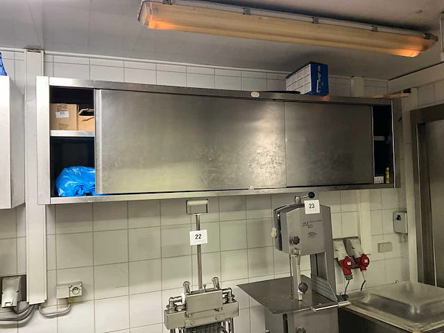 Rvs wand-hangkast - afbeelding 1 van  4