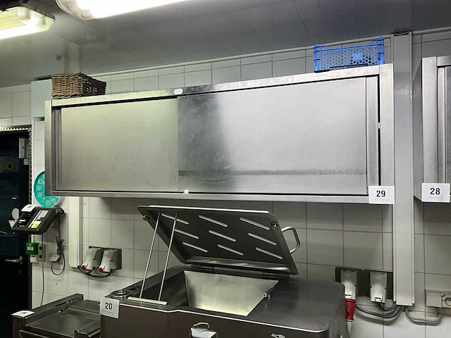 Rvs wand-hangkast - afbeelding 1 van  4