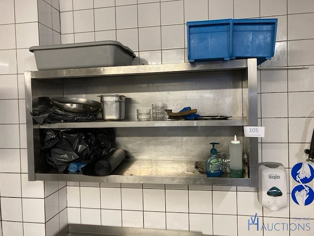 Rvs wandkast - afbeelding 1 van  3