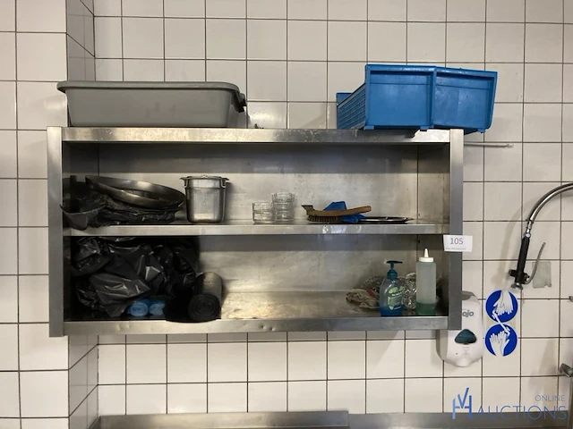 Rvs wandkast - afbeelding 2 van  3